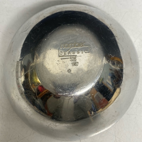 Nambé 526 Handmade Serving Bowl Tri Corner Dish Made of Aluminum Alloy Metal - Picture 9 of 11